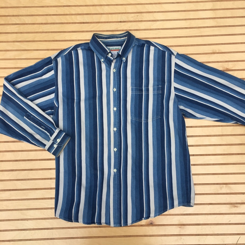Old school vintage striped button down